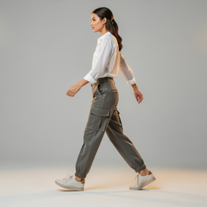 Paperbag Waist Culottes – Olive Green